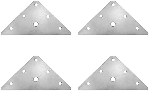 Braçadeiras e Suportes de Viga |   Placas de Reparo Jcbiz 4Pcs Suporte de Canto Triangular em Aço Inoxidável Brackets Retos