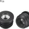 Conectores de Hardware |   6 Peças de Inserts de Tubo Rosqueados de Plástico com Rosca M8, Para Tubo Redondo de 22mm/0,86″ de Diâmetro Externo, Plugue Redondo Ajustável de Plástico Preto, Insertos para Rodas, Tampas de Extremidade para Cadeiras, Plugue para Pernas de Móveis.