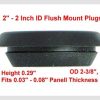 Conectores de Hardware |   Conjunto de 4 Peças de Plugue de Buraco Flush Mount Preto 1″ 2″ 3″ 4″ para Carroceria de Automóveis e Chapas Metálicas