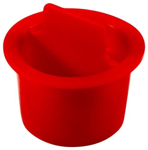 Conectores de Hardware |   Cpt-9X Série Cpt – Plugue Cônico de Plástico com Puxador Central, Pacote com 1000 Unidades, Vermelho Ld-Pe, Diâmetro da Flange 1,00″ X Diâmetro do Plugue 0,825″, Proteção de Furos, Prevenção de Vazamentos, Máscara, Revestimento em Pó (Qcpt9Xq1)