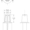 Conectores de Hardware |   Cpt-9X Série Cpt – Plugue Cônico de Plástico com Puxador Central, Pacote com 1000 Unidades, Vermelho Ld-Pe, Diâmetro da Flange 1,00″ X Diâmetro do Plugue 0,825″, Proteção de Furos, Prevenção de Vazamentos, Máscara, Revestimento em Pó (Qcpt9Xq1)