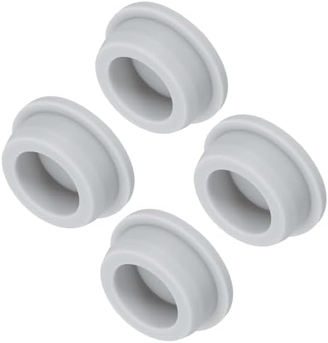 Conectores de Hardware |   Plugue de Silicone de Alta Temperatura Montagem Diâmetro 30Mm/1.18 Polegada Tampão de Borracha em Forma de T para Plugues de Furos de Revestimento em Pó, Revestimento, Vedação à Prova d’Água, Cinza, Pacote com 4 (Diâmetro Externo 36Mm/1.42 Polegada)