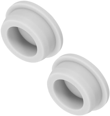 Conectores de Hardware |   Plugue de Silicone de Alta Temperatura Montagem Diâmetro 31Mm/1.22 Polegada Parada de Borracha em Forma de T para Plugues de Furos de Revestimento em Pó Impermeáveis e Selantes Cor Cinza Claro Pacote com 2 (Diâmetro Externo 37Mm/1.46 Polegada)