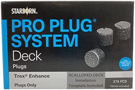 Conectores de Hardware |   Sistema Pro Plug Pxa632375 da Starborn Industries para Decking Trex Enhance Coastal Bluff, 375 Plugues