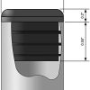 Conectores de Hardware |   Tampa Plástica Redonda de 2 3/8 Polegadas (Aproximadamente 6Mm) (Para Tamanhos de Furo de 2 1/8 a 2 9/32, Incluindo 2 1/4 Polegadas, 54Mm – 58Mm), Tampa para Poste de Cerca, Plugue de Acabamento para Móveis (Preto, 2)