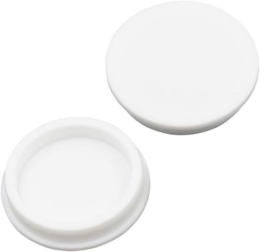 Conectores de Hardware |   Tampão de Borracha de Silicone em Forma de T 76,3 mm/3 pol. Tampão de Borracha Macia e Flexível para Tampas de Tubo, à Prova d’Água, Tampões de Vedação para Garrafas, Branco, 2 Peças