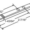 Ferragens para Janelas |   Barra Pivotante Fundida 85-864-Xcp5 da Série 85 – Pacote com 5 Unidades