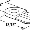 Ferragens para Janelas |   Clipes de Flush Mp5506, 1/2 Pol. X 13/16 Pol., Construção Plástica, Cor Branca (Pacote com 100)