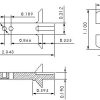 Ferragens para Janelas |   Conjunto de 4 Peças Barras T-Pivot para Equilíbrio de Sash de Janela 6975