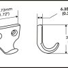 Ferragens para Janelas |   Elevador de Sash Pesado em Latão Forjado, Latão Antigo Escovado, Pacote com 2, Fabricado em Taiwan