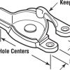 Ferragens para Janelas |   F 2574 Fechadura de Sash, Centros de Furos de 1-15/16 e 1-7/8 Pol., Compatível com Janelas de Madeira de Correr Simples/Duplas, Zinco Fundido, Revestido de Latão (Embalagem Única)