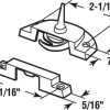 Ferragens para Janelas |   F 2588 Fechadura de Sash, Centros de Furos de 2-1/16 Pol., Compatível com Janelas de Vinil de Correr Simples e Duplas, Fundido, Branco, (Embalagem Única)