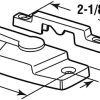 Ferragens para Janelas |   Fechadura de Sash de Janela F 2894, Zinco Fundido, Compatível com Janelas Silverline, Cor Bege, Centros de Furos de 2-1/16 Pol., Inclui Fixadores (1 Par)