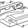 Ferragens para Janelas |   Fechadura de Sash F 2626, Centros de Furos de 2-1/16 Pol., Mão Direita, Janelas Deslizantes Verticais Betterbilt 350 Series, Zinco Fundido, Branco, (Embalagem Única)