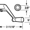 Ferragens para Janelas |   H 3533 Manivela de Operador de Janela Basculante, 3/8 Pol., Alumínio