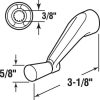 Ferragens para Janelas |   H 4106 Manivela de Soquete Spline, Branca, Operação Suave de 360 Graus (Pacote Único)