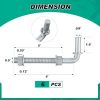 Ferragens para portões |   6 Pçs Dobradiça de Portão J Bolt 6″ Pesada com Pino Macho de 5/8″ para Portão de Fazenda, Dobradiças para Cerca de Cadeia, Hardware para Porta de Madeira, Inclui Porcas e Arruelas