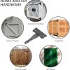 Ferragens para portões |   Dobradiça Decorativa T de 8 Polegadas em Ferro Preto Resistente à Ferrugem – Dobradiças para Armazéns, Portões e Celeiros com Parafusos (Pacote com 4) – Home Master Hardware