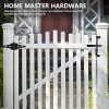 Ferragens para portões |   Dobradiças de Portão de Madeira Master Hardware para Cercas de Madeira – Dobradiça de Portão de 8″ para Uso Pesado com Acabamento Preto Decorativo e Parafusos (Pacote com 6)