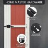 Ferragens para portões |   Dobradiças de Portão de Madeira Master Hardware para Cercas de Madeira – Dobradiça de Portão de 8″ para Uso Pesado com Acabamento Preto Decorativo e Parafusos (Pacote com 6)