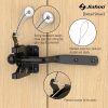 Ferragens para portões |   Fechadura de Portão Autocerrante com Cabo de Molas, Fechadura de Alavanca Automática para Cerca de Madeira, Ferragem de Fechadura para Cerca Externa, Segurança para Piscina, Jardim, Galpão, Gaiola, Acabamento Preto