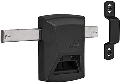 Ferragens para portões |   Fechadura de Segurança Smartkey N109-080, Chaves Incluídas, Revestida com Proteção Weatherguard, Preta