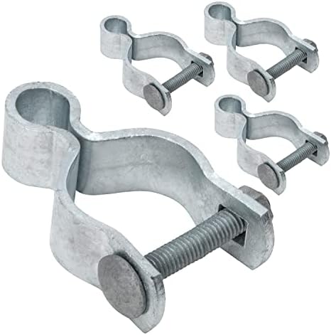 Ferragens para portões |   Hinge Feminino para Portão de Cadeia de 1-5/8″, Hinge para Portão Feminino, Hinge de Metal para Portão de Cadeia, Para Poste/Tubo de 1-5/8″ OD, Ferragens para Portão de Cadeia, 4 Peças