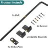 Ferragens para portões |   Home Master Hardware 18″ Cane Bolt, Trava de Portão Pesada, Cane Bolts para Portões, Ferragens para Portão de Cerca, Parada de Portão Metálica para o Solo, Preto