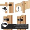 Ferragens para portões |   Kit de Fechadura e Dobradiça de Portão Home Master Hardware Pesada – Dobradiças em T de 3,5 Pol + Fechadura de Portão + 11-1/8 Pol de Manípulo Ornamental para Portão