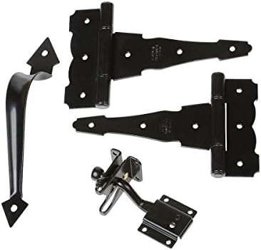 Ferragens para portões |   Kit de Portão Decorativo Stanley Hardware S824-334 Cd1308 em Preto