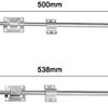 Ferragens para portões |   Trava de Portão de Dupla Ação em Aço Inoxidável 304 – 500Mm de Comprimento e 11Mm de Diâmetro