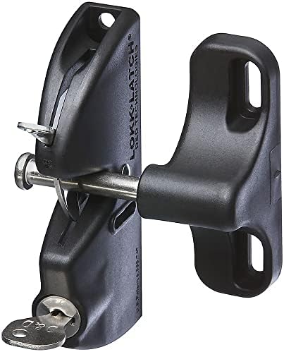 Ferragens para portões |   V6201 Ltch Blk N346-201 Fechadura Automática Lokklatch com Chave para Portão 4-9/16″ na Cor Preta