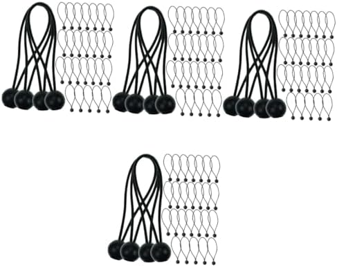 Lonas e Cintas de Amarração |   120 Peças de Corda Elástica para Tendal, Lonas, Amarras de Tenda, Cordas Bungee, Bolas Bungee, Acessórios para Cobertura, Fixadores de Lona, Bolas Bungee, Cordas Bungee Mini, Cordas Bungee Pequenas, Plástico