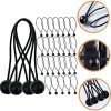 Lonas e Cintas de Amarração |   120 Peças de Corda Elástica para Tendal, Lonas, Amarras de Tenda, Cordas Bungee, Bolas Bungee, Acessórios para Cobertura, Fixadores de Lona, Bolas Bungee, Cordas Bungee Mini, Cordas Bungee Pequenas, Plástico