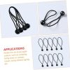 Lonas e Cintas de Amarração |   120 Peças de Corda Elástica para Tendal, Lonas, Amarras de Tenda, Cordas Bungee, Bolas Bungee, Acessórios para Cobertura, Fixadores de Lona, Bolas Bungee, Cordas Bungee Mini, Cordas Bungee Pequenas, Plástico