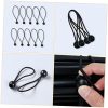 Lonas e Cintas de Amarração |   120 Peças de Corda Elástica para Tendal, Lonas, Amarras de Tenda, Cordas Bungee, Bolas Bungee, Acessórios para Cobertura, Fixadores de Lona, Bolas Bungee, Cordas Bungee Mini, Cordas Bungee Pequenas, Plástico