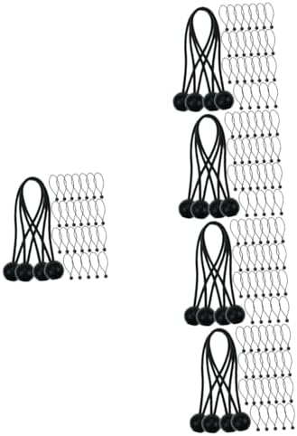 Lonas e Cintas de Amarração |   150 Peças de Corda Elástica para Lonas, Tendas e Atividades ao Ar Livre – Cordas Bungee, Fitas de Amarração, Cordas Bungee Ball, Cordas Elásticas, Fitas Bungee, Pequenas Cordas Bungee, Cordas de Amarração, Acessórios para Tendas, Plástico.