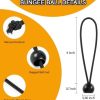 Lonas e Cintas de Amarração |   5 Pacote de Cordas Bungee com Bolas, Zmerob Bolas Bungee Pretas de 6 Polegadas, Cordas Elásticas de Alta Resistência para Amarrar Lonas, Cordas de Choque de 4Mm de Espessura para Camping, Barracas, Carga e Fios de Fixação