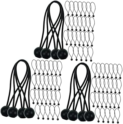 Lonas e Cintas de Amarração |   90 Peças de Corda Elástica Bungee – Cordas de Amarração para Tenda, Acessórios para Tenda, Cordas para Lona, Bungee Pesado para Tendas, Cordas para Lona de Tenda, Cordas Bungee para Tenda, Cordas de Amarração de Polipropileno.