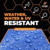 Lonas e Cintas de Amarração |   Melhor Lona Plástica Azul – 5′ X 7′ – Capa Protetora Multifunções, Leve, Durável, Impermeável, Resistente às Intempéries – Polietileno de 5 Mil de Espessura – Por