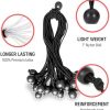 Lonas e Cintas de Amarração |   | Pacote com 25 Cordas Bungee de Bola de 11 Polegadas | Cordas Bungee de Alta Resistência para Amarrar Toldos, Lonas, Camping, Barracas, Cargas, Fios e Mangueiras, Guarda-Sóis de Varanda, Toldos | Pacote com 25