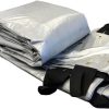 Lonas e Cintas de Amarração |   Tarp Impermeável para Feno – Tarp de Alta Resistência para Fardos de Feno, Agricultura e Pecuária – Resistente a Rasgos e Raios UV com Faixas de Ancoragem para Amarração – 7,6 x 10 metros – Tarp para Uso Interno/Externo (Prata)